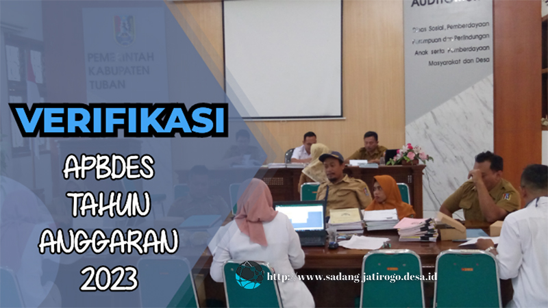 VERIFIKASI BERKAS APBDES TAHUN ANGGARAN 2023 DI DINSOS, P3A DAN PMD KABUPATEN TUBAN